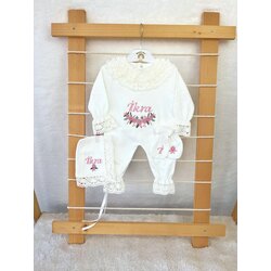 EKRU DANTELLİ 3LÜ SET