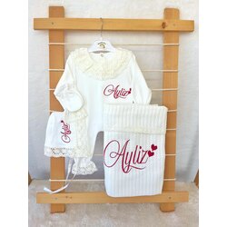 EKRU DANTELLİ 4LÜ SET