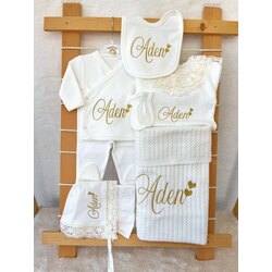 EKRU DANTELLİ 10LU SET 