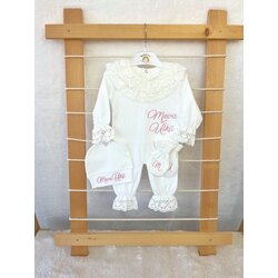 EKRU DANTELLİ 3LÜ SET