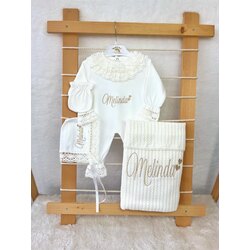 EKRU DANTELLİ 4LÜ SET