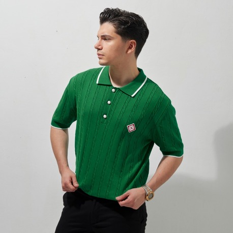 A+ Casablanca Polo Yaka T-Shirt Green