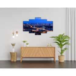 5 Parça Mdf Üzerine UV Baskı Duvar Tablosu