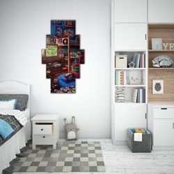 5 Parça Mdf Üzerine UV Baskı Duvar Tablosu