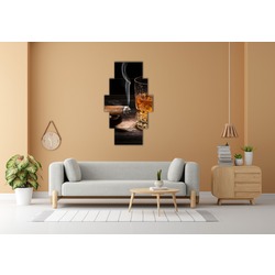5 Parça Mdf Üzerine UV Baskı Duvar Tablosu