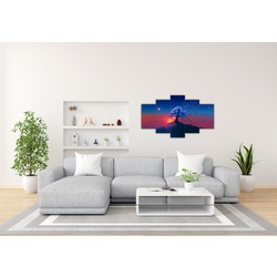 5 Parça Mdf Üzerine UV Baskı Duvar Tablosu