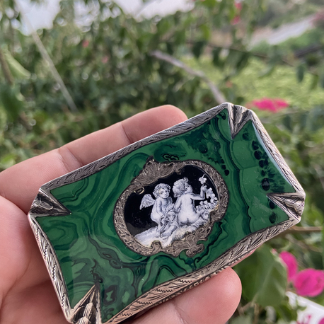 Malahit, Gümüş, Mineli Tabaka