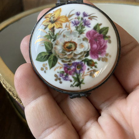 Limoges Trinket Box Koleksiyonluk 