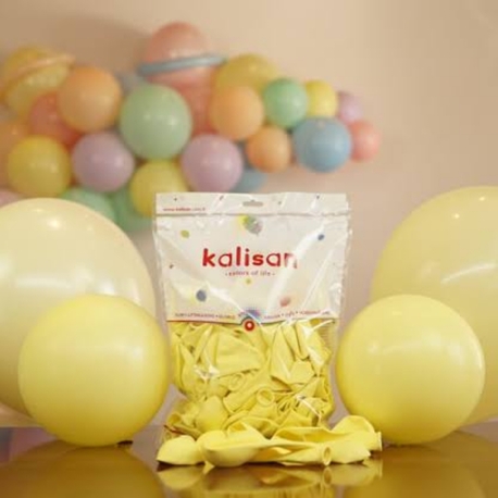 Kalisan 12" Makaron Sarı Balon 100'lü