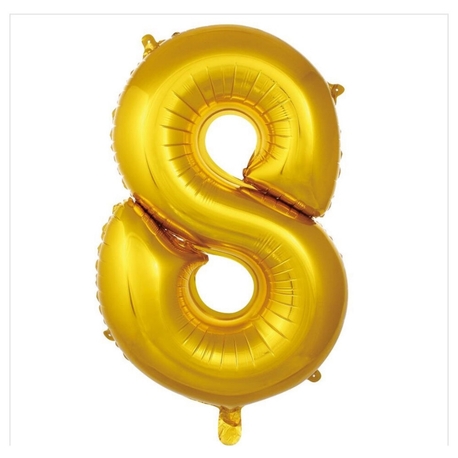 8 Rakam Folyo Balon 40'inç (100 Cm) 34" (76Cm) 16"(36Cm)