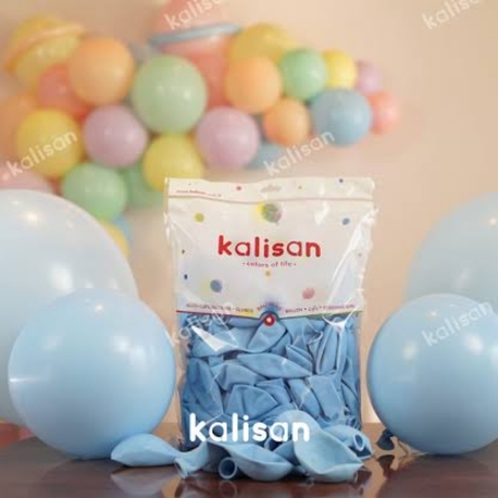 Kalisan 12" Makaron Mavi Balon 100'lü