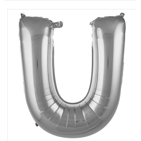 U Harfi Folyo Balon 40'inç (100 Cm) 34" (76Cm) 16"(36Cm)