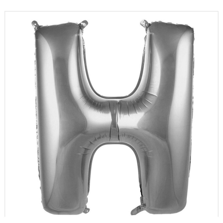 H Harfi Folyo Balon 40'inç (100 Cm) 34" (76Cm) 16"(36Cm)