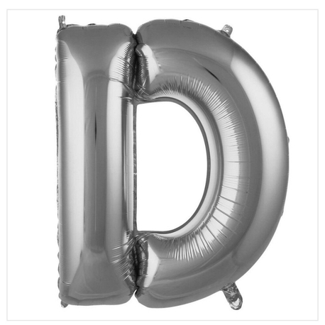 D Harfi Folyo Balon 40'inç (100 Cm) 34" (76Cm) 16"(36Cm)