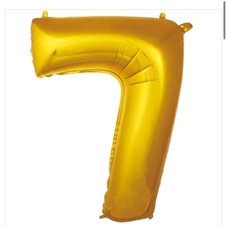 7 Rakam Folyo Balon 40'inç (100 Cm) 34" (76Cm) 16"(36Cm)