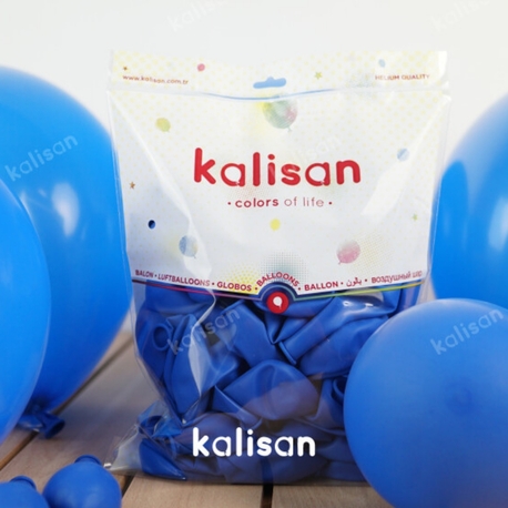 Kalisan 12" Lateks Koyu Mavi Balon 100'lü