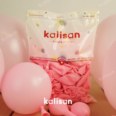 Kalisan 12" Lateks Açık Pembe Balon 100'lü
