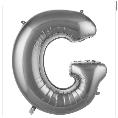 G Harfi Folyo Balon 40'inç (100 Cm) 34" (76Cm) 16"(36Cm)