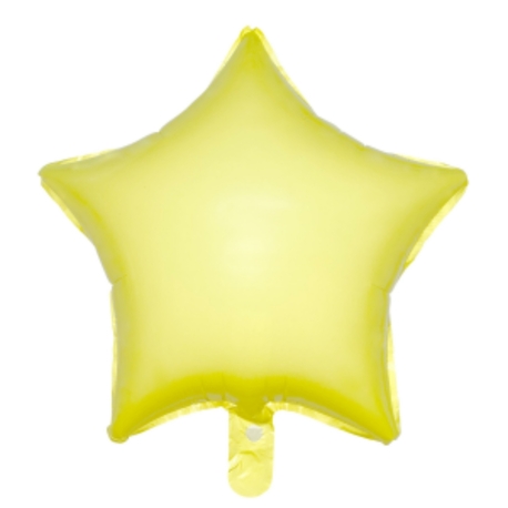 18 İNC YILDIZ MAKARON SARI FOLYO BALON
