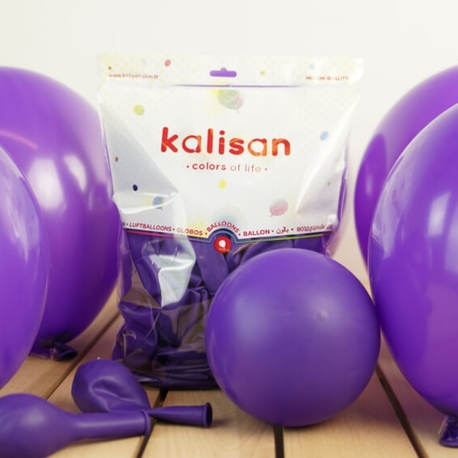 Kalisan 12" Lateks Mor (Violet) Balon 100'lü