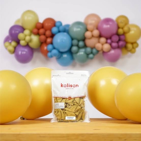 Kalisan 12" Retro Zerdeçal (Mustard) Balon 100'lü
