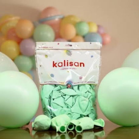Kalisan 12" Makaron Yeşil Balon 100'lü