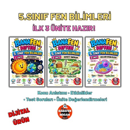 5.SINIF 1-2-3.ÜNİTE DİJİTAL ÜRÜN DERS NOTU-PDF