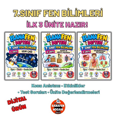 7.SINIF 1-2-3.ÜNİTE DİJİTAL ÜRÜN DERS NOTU-PDF