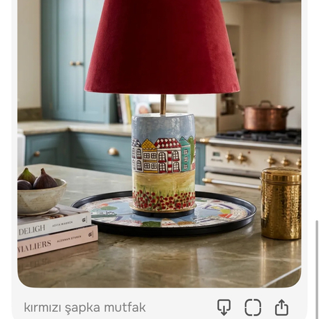 Gelincikli abajur