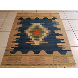 Vintage Handmade Faded Square Kilim Rug, Decorative Lovely Geometric Pattern Pale Rug, Interior Desi