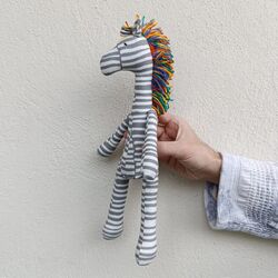 renkli saçlı zebra