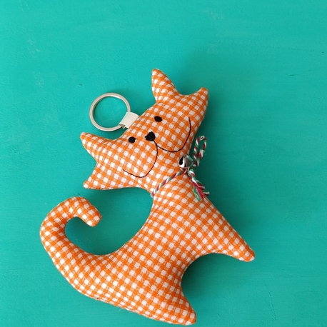 Turuncu Pötikare Kedi Charm 