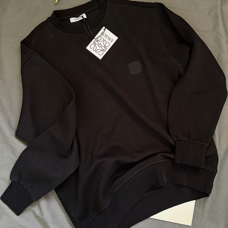 Loewe nakış logo sweatshirt 