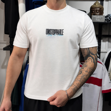 Barch Fashion “Unstoppable” T-Shirt (Beyaz)