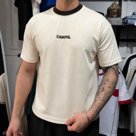 Barch Fashion “CNAFHL” T-Shirt (Krem)