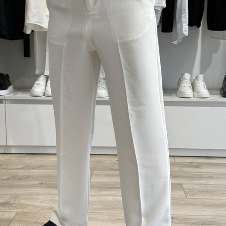 Baggy Yüksek Bel Pantolon Beyaz