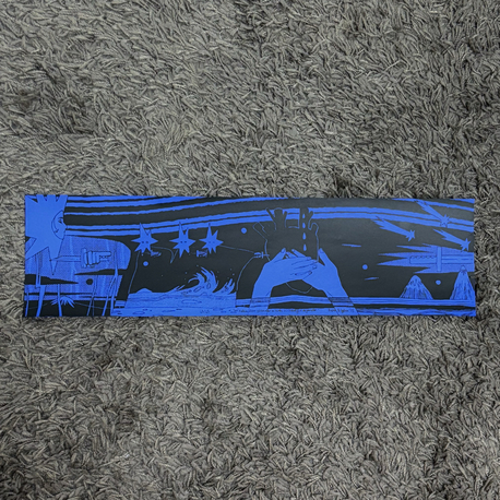 kalbine düşen yıldırımlar ve içinde biriktirdiğin okyanuslar, serigrafi, 45 edisyon