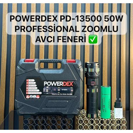 Powerdex Pd-13500 5000 Lümen 50 Wat Profesyonel El Feneri