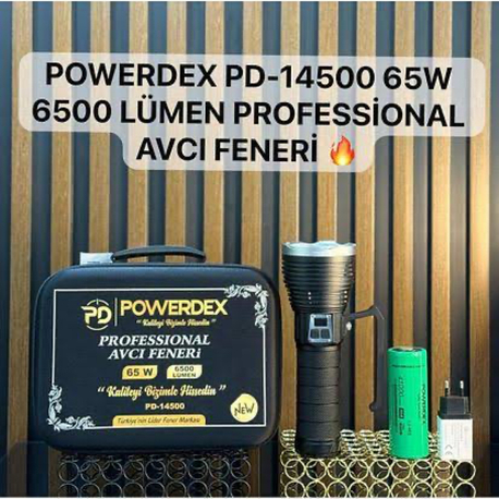 Powerdex Pd-14500 65W 6500 Lümen Profosyonel El Feneri