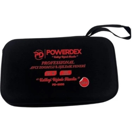 Powerdex PD-8800 2000 Lümen 20W Profesyonel Avcı Zoomlu ve Işıldak Feneri