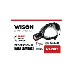 Wison WS-2070 2000 Lumen Hareket Sensörlü Kafa Lambası