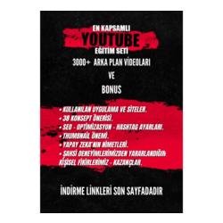 En Kapsamlı Youtube Eğitim Otomasyon Seti (3000 Adet Arka Plan Videosuda Hediye)