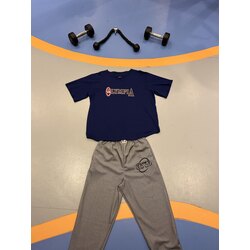 Lacivert V Yaka Olympia Oversize Tişörr