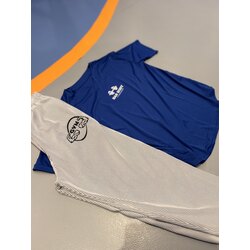 Bas Body Logolu Mavi Oversize Bol Tişört 