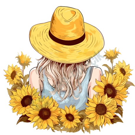 SUNFLOWER GIRL 24 CM