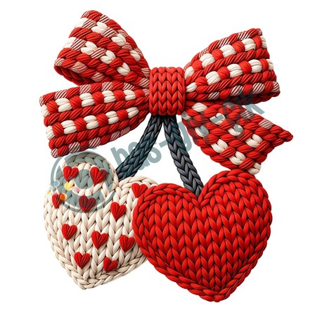 ÖRME KALP KİRAZ KURDELE 12 CM