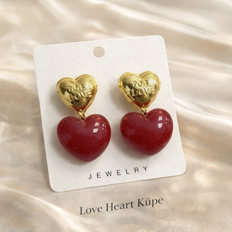 Love Heart Küpe