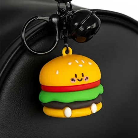 Hamburger Figürlü Anahtarlık 