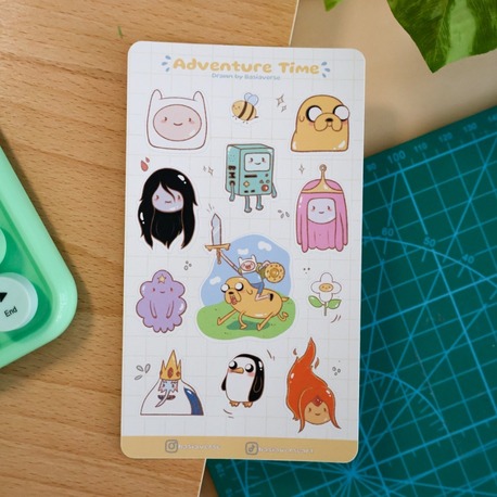 Adventure Time Sticker Sayfası 