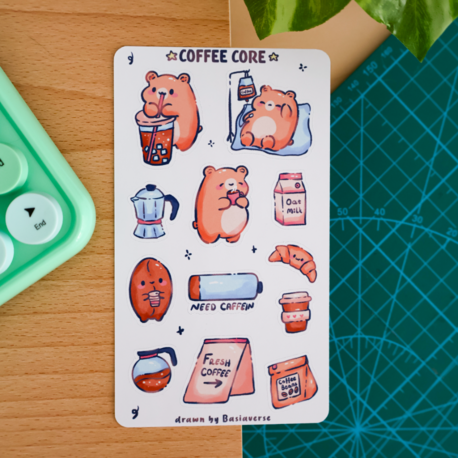 Coffee Core Sticker Sayfası